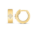 14k Yellow Gold Trilogy Diamond Clover Earrings by Avera Group