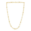 14k Yellow Gold High Polish Paperclip Rondel Link Chain (5.60 mm) by Avera Group