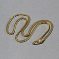 14k Yellow Gold Classic Solid Miami Cuban Chain (3.20 mm) by Avera Group