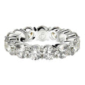 Round Cut Lab Grown Diamond Eternity Ring in 14k White Gold (5 cttw FG/VS2) by Avera Group