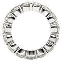 Round Cut Lab Grown Diamond Eternity Ring in 14k White Gold (5 cttw FG/VS2) by Avera Group