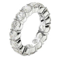 Round Cut Lab Grown Diamond Eternity Ring in 14k White Gold (5 cttw FG/VS2) by Avera Group