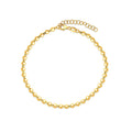 14k Yellow Gold Spaced Bead Bracelet (3mm) by Avera Group