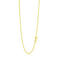 14k Yellow Gold Adjustable Cable Chain (1.50 mm) by Avera Group