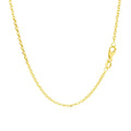 14k Yellow Gold Adjustable Cable Chain (1.50 mm) by Avera Group