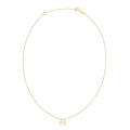 14K Yellow Gold Libra Necklace by Avera Group