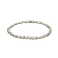2.9mm 14k White Gold Heart Anklet by Avera Group