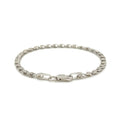 2.9mm 14k White Gold Heart Anklet by Avera Group