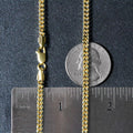 14k Yellow Gold Square Franco Chain (3.00 mm) by Avera Group