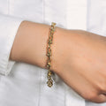 14k Yellow Gold 7 1/2 inch Jax Chain Bracelet (4.00 mm) by Avera Group