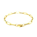 14K Yellow Gold Bold Paperclip Chain Bracelet by Avera Group