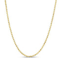 Moon Cut Bead Chain in 14k Yellow Gold (2.0 mm) by Avera Group