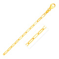 14K Yellow Gold Paperclip Chain (4.0mm) by Bids.com