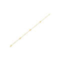 14k Yellow Gold Pearl Clover Bracelet by Avera Group