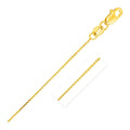 14k Yellow Gold Cable Link Chain (0.50 mm) by Avera Group