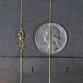 14k Yellow Gold Cable Link Chain (0.50 mm) by Avera Group