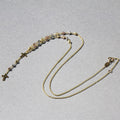 14k Tri-Color Gold Rosary Chain Necklace by Avera Group