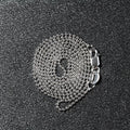 14k White Gold Bead Chain 1.0mm (1.00 mm) by Avera Group