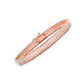 14k Rose Gold Diamante Flex Bracelet by Avera Group