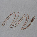 18k Rose Gold Diamond Cut Cable Link Chain (0.75 mm) by Avera Group