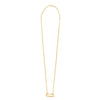 14k Yellow Gold Elongated Link Paperclip Necklace