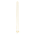 14k Yellow Gold Elongated Link Paperclip Necklace by Avera Group
