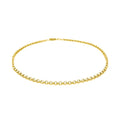 2.3mm 10k Yellow Gold Rolo Anklet by Avera Group