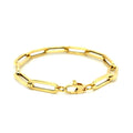 14K Yellow Gold Extra Wide Paperclip Chain Bracelet (6.10 mm) by Avera Group