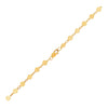 14k Yellow Gold Bracelet with Polished Circles