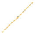 14k Yellow Gold Bracelet with Polished Circles by Avera Group