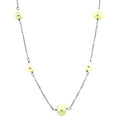 14k White Gold Necklace with White Pearls by Avera Group