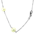 14k White Gold Necklace with White Pearls by Avera Group