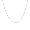 18k White Gold Round Cable Link Chain 0.97mm by Avera Group