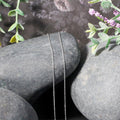18k White Gold Round Cable Link Chain 0.97mm by Avera Group