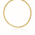 14k Yellow Gold Fancy Byzantine Chain Necklace by Avera Group