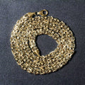 14k Yellow Gold Fancy Byzantine Chain Necklace by Avera Group