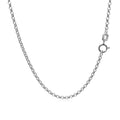 14k White Gold Rolo Chain (1.90 mm) by Avera Group