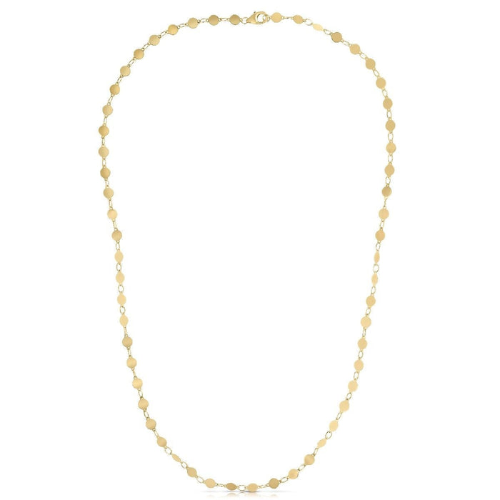 14k Yellow Gold Necklace with Polished Circles by Avera Group