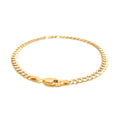 3.6mm 14k Two Tone Gold Pave Curb Bracelet by Avera Group