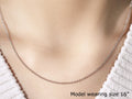 14k White Gold Round Cable Link Chain (1.50 mm) by Avera Group