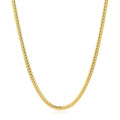 14k Yellow Gold Classic Solid Miami Cuban Chain (2.60 mm) by Avera Group