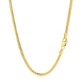 14k Yellow Gold Classic Solid Miami Cuban Chain (2.60 mm) by Avera Group