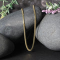 14k Yellow Gold Classic Solid Miami Cuban Chain (2.60 mm) by Avera Group