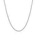 14k White Gold Bead Chain 1.5mm (1.50 mm) by Avera Group