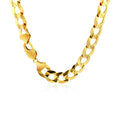 Solid Curb Chain in 14k Yellow Gold (12.18 mm) by Avera Group