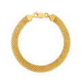 14k Yellow Gold Bismark Bracelet (7.00 mm) by Avera Group