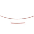 14k Rose Gold Necklace in a Round Omega Chain Style by Avera Group