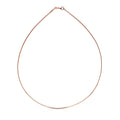 14k Rose Gold Necklace in a Round Omega Chain Style by Avera Group