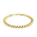 6.7mm 14k Yellow Gold Miami Cuban Semi Solid Bracelet by Avera Group