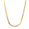 Imperial Herringbone Chain in 10k Yellow Gold (3.80 mm) by Avera Group